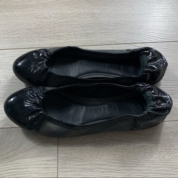 Burberry Nova Check Print and Patent Details Ballerinas Flats - Picture 8 of 9